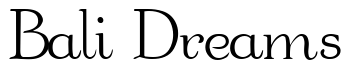 Font BauderieScriptSSK-Regular: Bali Dreams