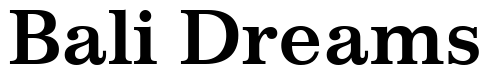 Font 12Impressum-07134-Bold: Bali Dreams