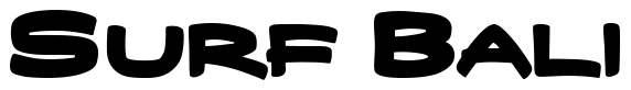 Font 0-Big-Boy-DNA: Surf Bali