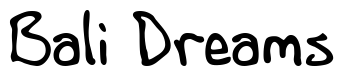 Font AndrewScript: Bali Dreams