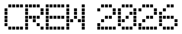 Font 01-Digit: CREW 2026