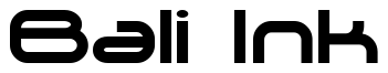 Font Zygo: Bali Ink