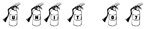 Font 101-Fire-Safety: UNIT 07