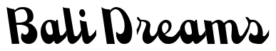 Font Backhand-Script: Bali Dreams