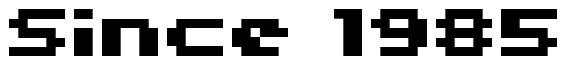 Font 04b11: Since 1985
