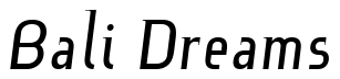 Font BruhnScript: Bali Dreams