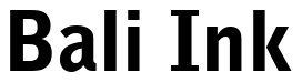 Font BellGothic-Black: Bali Ink