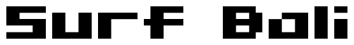 Font 04b09: Surf Bali