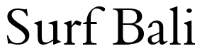 Font 00243: Surf Bali