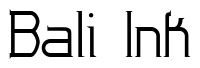 Font Zoloft-Normal: Bali Ink