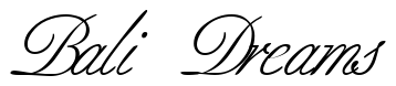 Font BerneseScript-Regular-DB: Bali Dreams