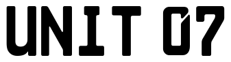 Font Cargo-Two-SF: UNIT 07