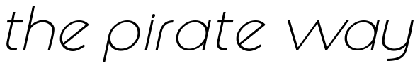 Font ZoobeSSK-BoldItalic: The Pirate Way