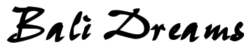 Font CaimanScriptSSK-Bold: Bali Dreams