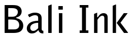 Font BellGothic-Bold: Bali Ink