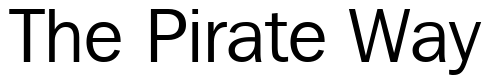 Font 00250: The Pirate Way