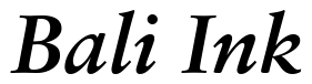 Font 12Sabon-14232-Bold-Italic: Bali Ink