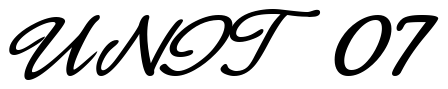 Font 1-NewCity-DNA: UNIT 07
