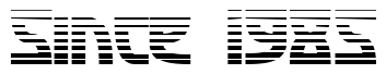 Font SF-Retroesque-FX: Since 1985