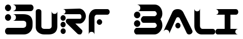 Font 13_Roshi: Surf Bali