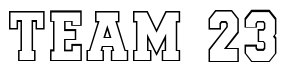 Font SportsJersey-Normal: TEAM 23