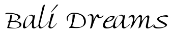 Font AmbienteScriptSSK-Regular: Bali Dreams
