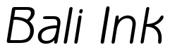 Font Benguiat-Gothic-Book-Italic-BT: Bali Ink