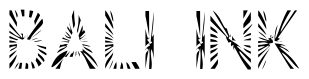 Font Zone23_Rayz: Bali Ink