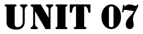 Font StencilSolD: UNIT 07