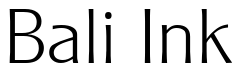 Font Cleargothic-Xlight: Bali Ink