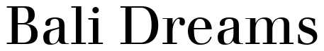Font 12-Walbaum-Roman-05263: Bali Dreams