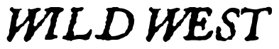 Font 1722Italic: WILD WEST