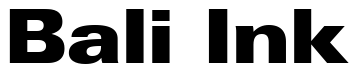 Font Zurich-UBlkEx-BT-Ultra-Black: Bali Ink