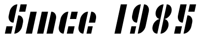 Font SF-RetroSplice-Condensed: Since 1985