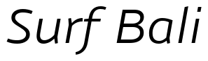 Font Nubian-LightItalic preview