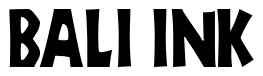 Font ZorbaCondensed: Bali Ink