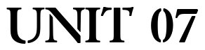 Font Becker_Garamond_Stencil_Demi: UNIT 07
