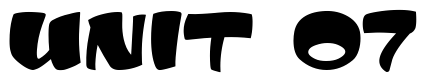 Font 0-Jules-DNA: UNIT 07