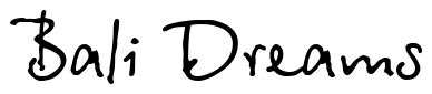 Font BetinaScript: Bali Dreams