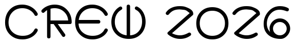 Font ZirkleOne-Bold: CREW 2026