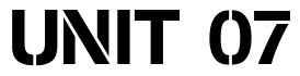 Font CargoD: UNIT 07