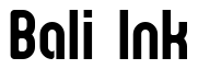 Font Zillah-Modern: Bali Ink