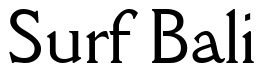 Font 00209: Surf Bali