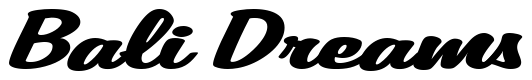 Font 1-Kreem-DNA: Bali Dreams