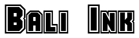 Font Zylinder: Bali Ink