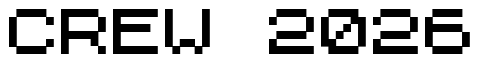 Font ZXpix: CREW 2026