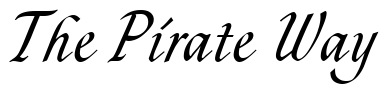 Font ZolaDReg: The Pirate Way