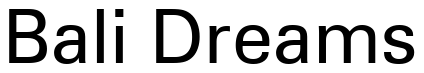Font Zurich-Win95BT: Bali Dreams