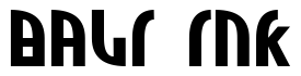 Font Zone-Rider-Expanded: Bali Ink