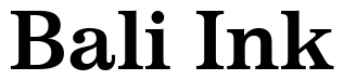 Font 12Impressum-07134-Bold: Bali Ink